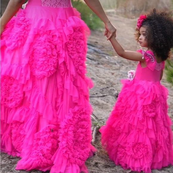 Dollcake Best Wishes Barbie Frock size 5T - Picture 4 of 4